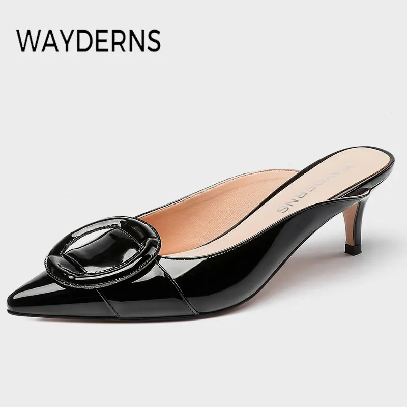 

WAYDERNS 2023 New Arrival Women Sandals Thin Heels Summer Shoes For Women Fashion Casual Pointed Toe Ladies Footwear Size 35-43