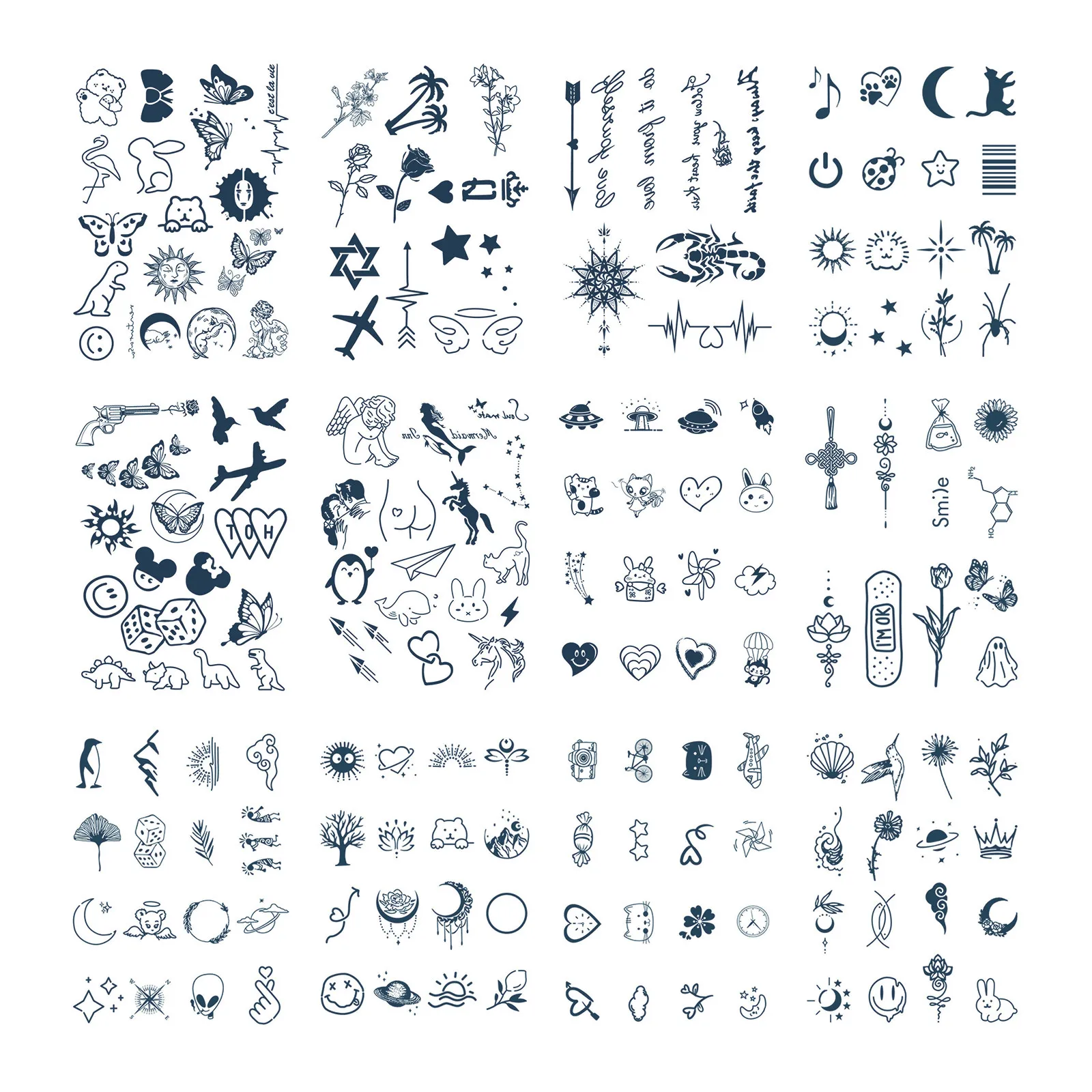 

12 шт тату наклейки временные искусственные татуировки светящаяся паста на лице рука нога Татуировка поставка для боди арт наклейки