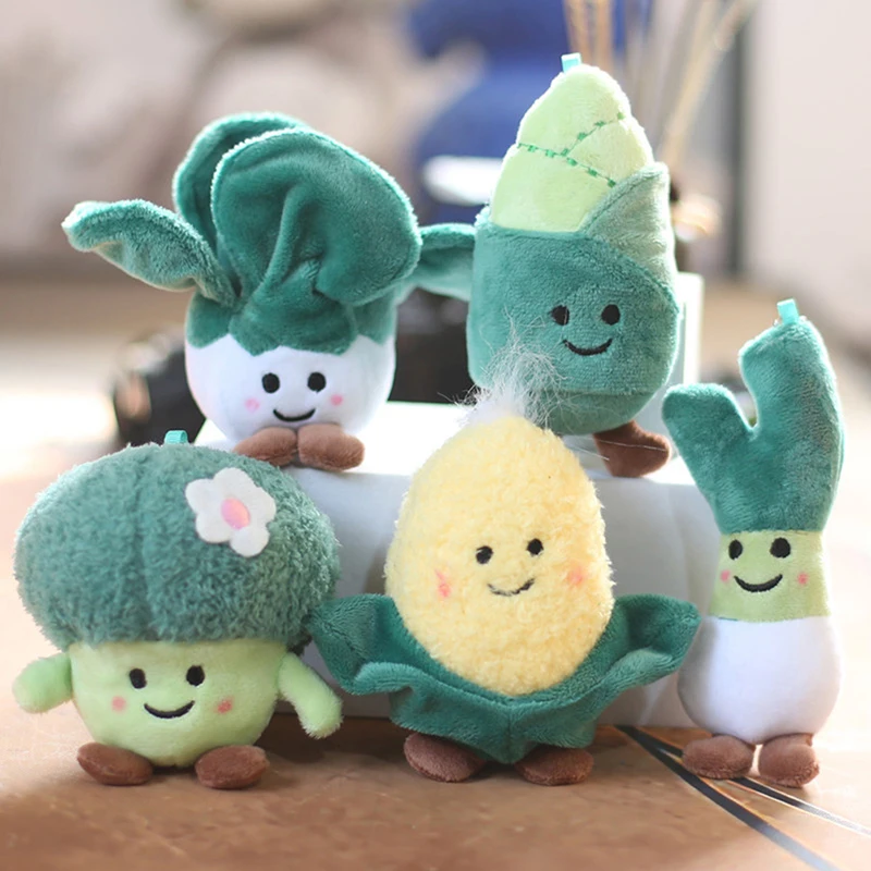 

Farm Vegetable Soft Plush Toys Green Onion Cauliflower Corn Plush Pendant Cabbage Doll Kids Adult Plush Doll Toys Xmas Gifts