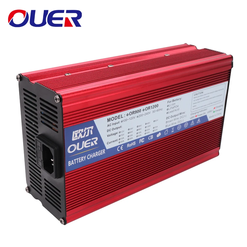 

36.5V 18A Charger Smart Aluminum Case Is Suitable For 10S 32V LiFePO4 Battery Outdoor Electric Car Safe And Stable