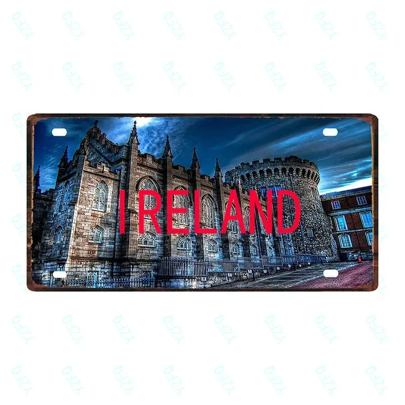 Металлические знаки для Испании Таиланда Франции Чили город США стиль