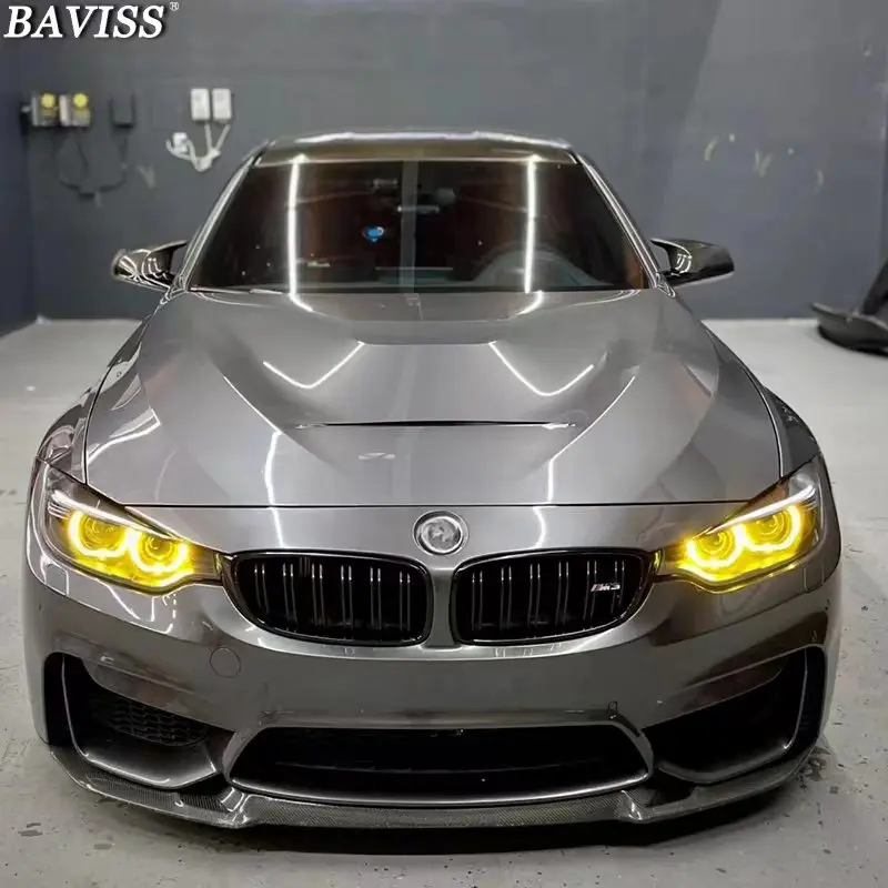 Биксеноновая плата Angel Eyes DRL желтого цвета для BMW F80 M3 F32 F33 F36 420D 420i 428i 2016 M4 Lights 430