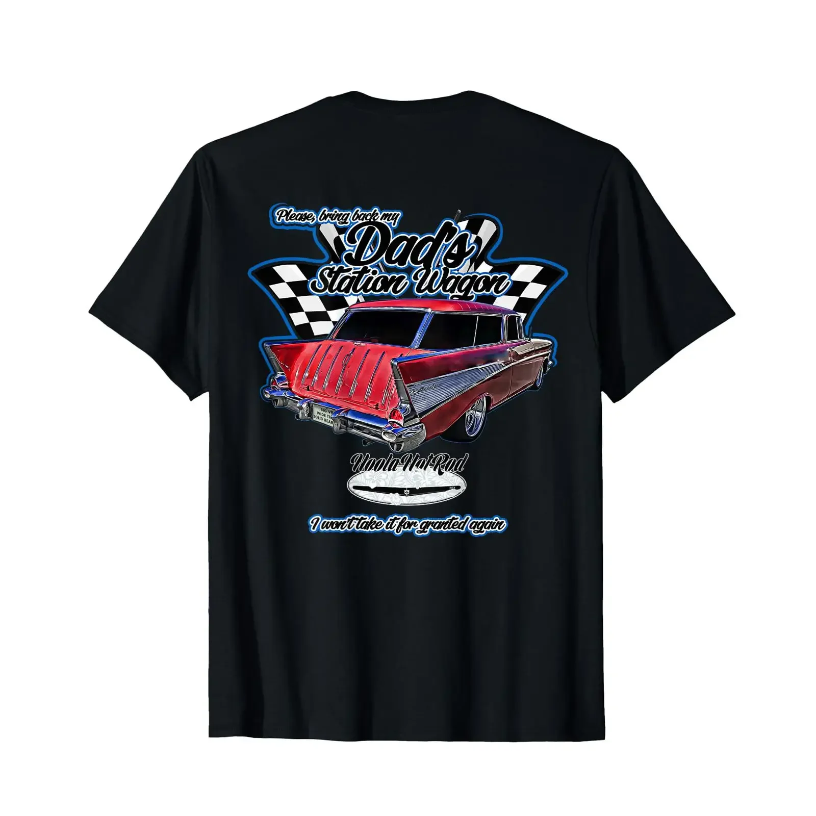 Фото Футболка 1957 Nomad Delray 210 Dad's Station Wagon Hot Rod Rock Roll, винтажная, стильная, дизайнерская одежда для мужчин, удобная. №1