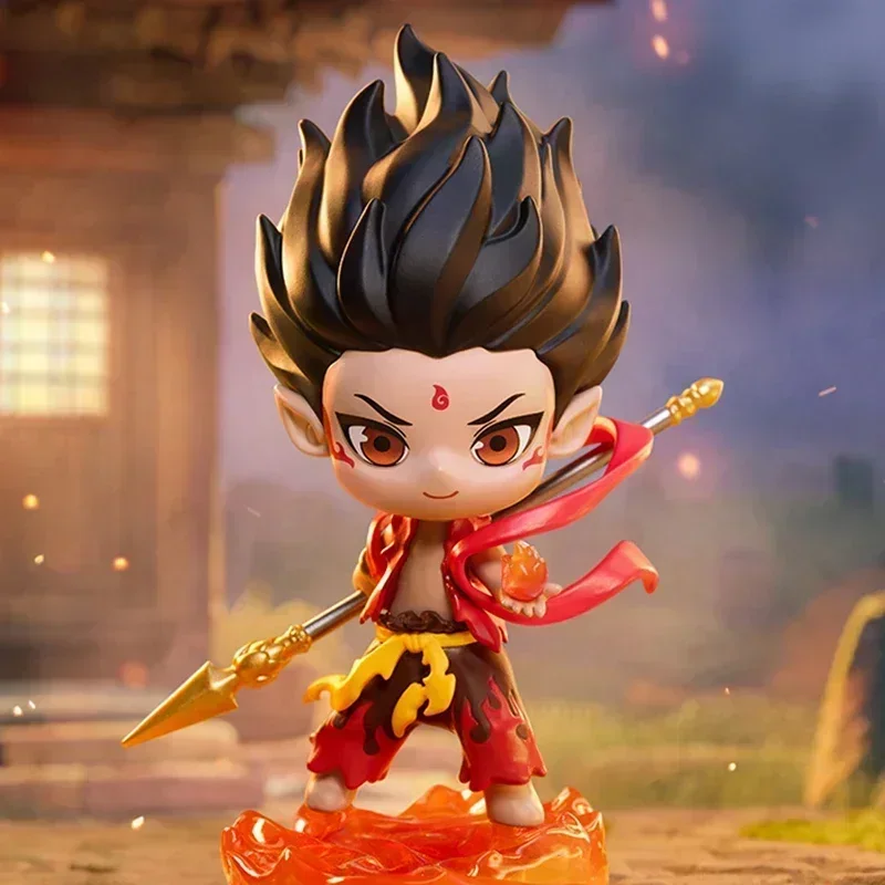 Фото POP MART NeZha 2 Born Bonds Series слепая коробка Mystery Box Guess Bag игрушки кукла милый настольный орнамент коллекция аниме фигурка №3