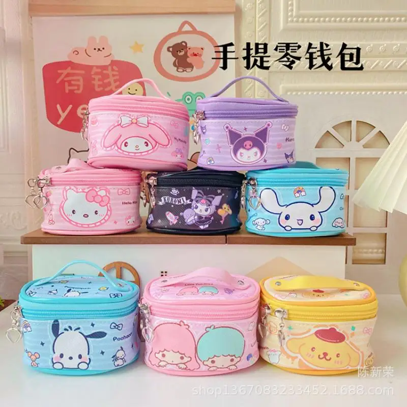 

Kawaii Sanrio аниме хобби моя мелодия Kuromi Cinnamoroll полакко Женская цилиндрическая Сумка-тоут разные Органайзеры