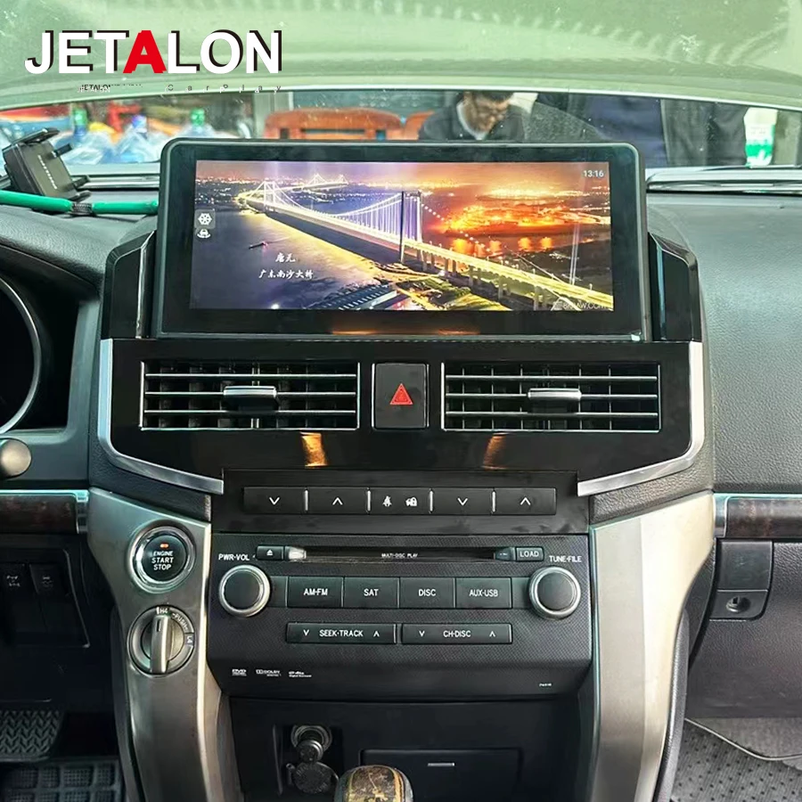 Автомобильный радиоприемник Androd13 Carplay для Toyota Land Cruiser LC200 2018-2015 сенсорный экран