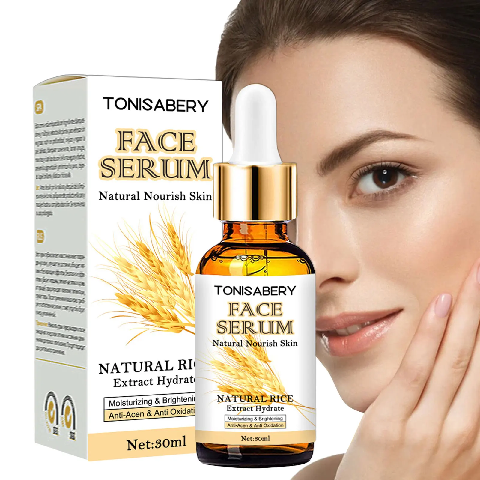 

30ml Rice Whitening Essence Collagen Skin Whitening Liquid Containing Rice Extract Facial Essence Suitable For Skin Whitening