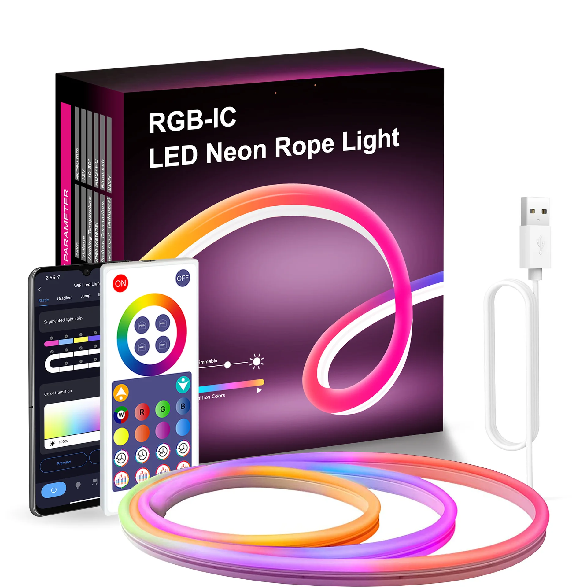

USB Флейта с граффити, с дистанционным управлением по Bluetooth, 3 м