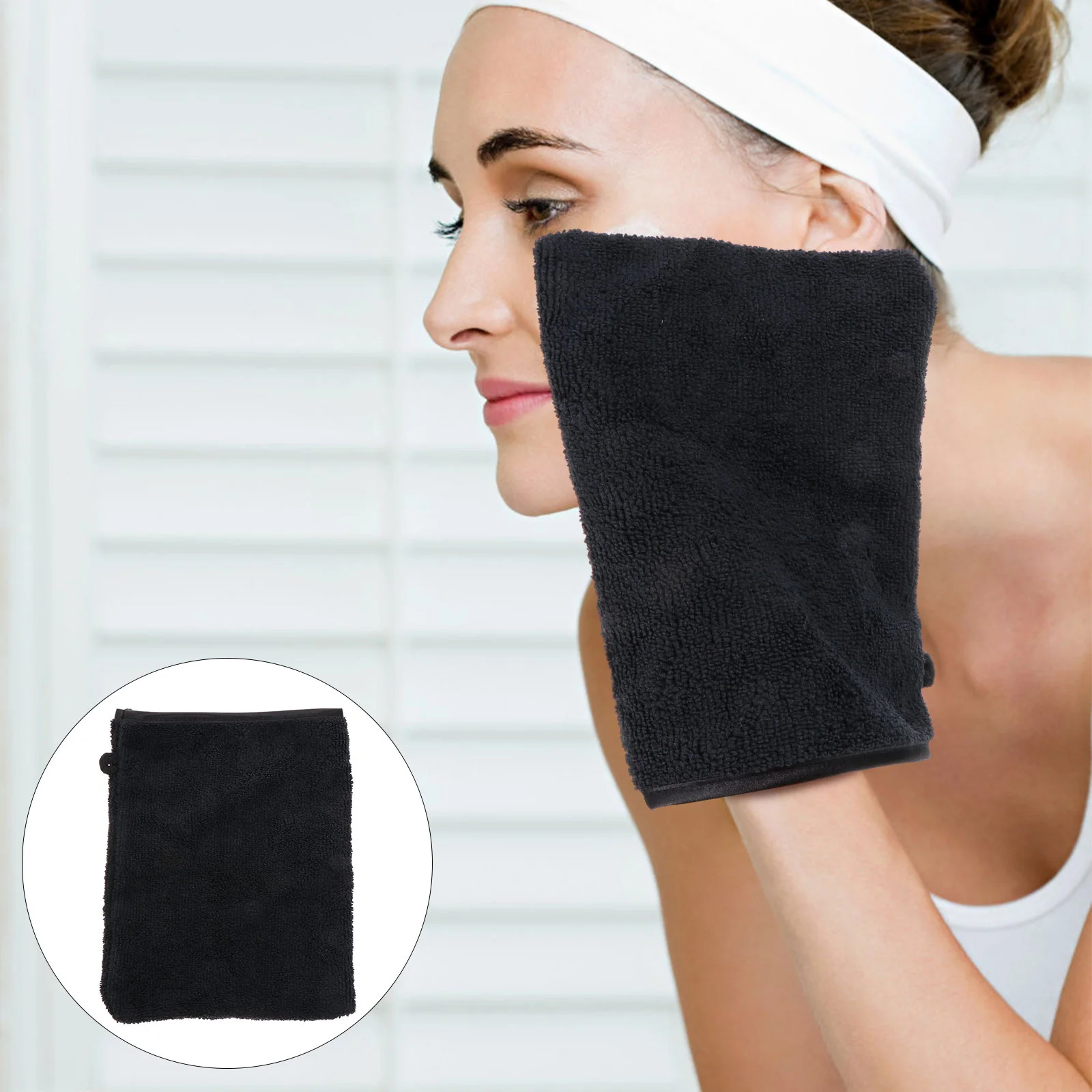 

Face Glove Gloves Exfoliating Makeup Remover Mitts Cleaning Scrubber Reusable Pad Microfiber Facial Cleansing Mitt Mitwomen Tool