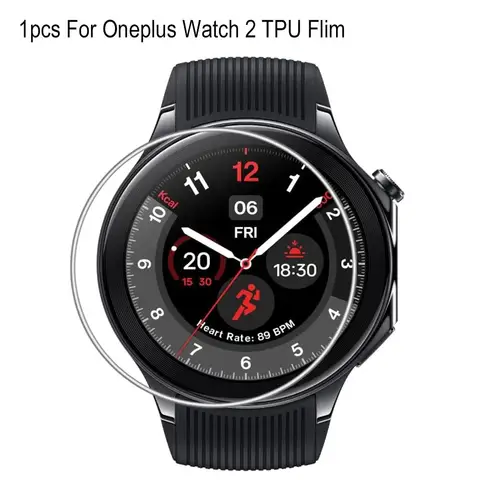 2 шт., Ультрапрозрачная Гидрогелевая пленка для умных часов OnePlus Watch 2
