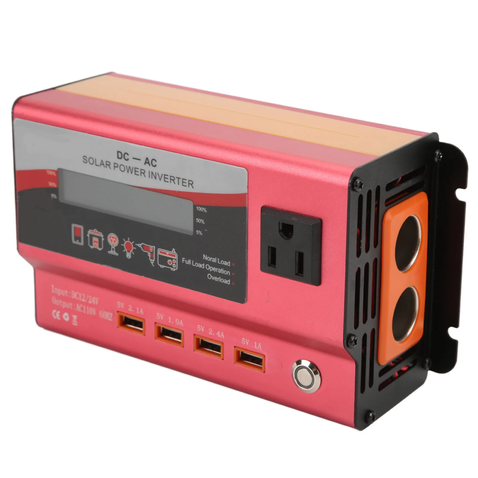 Инвертор красной мощности Модифицированный синусоидальный автомобильный