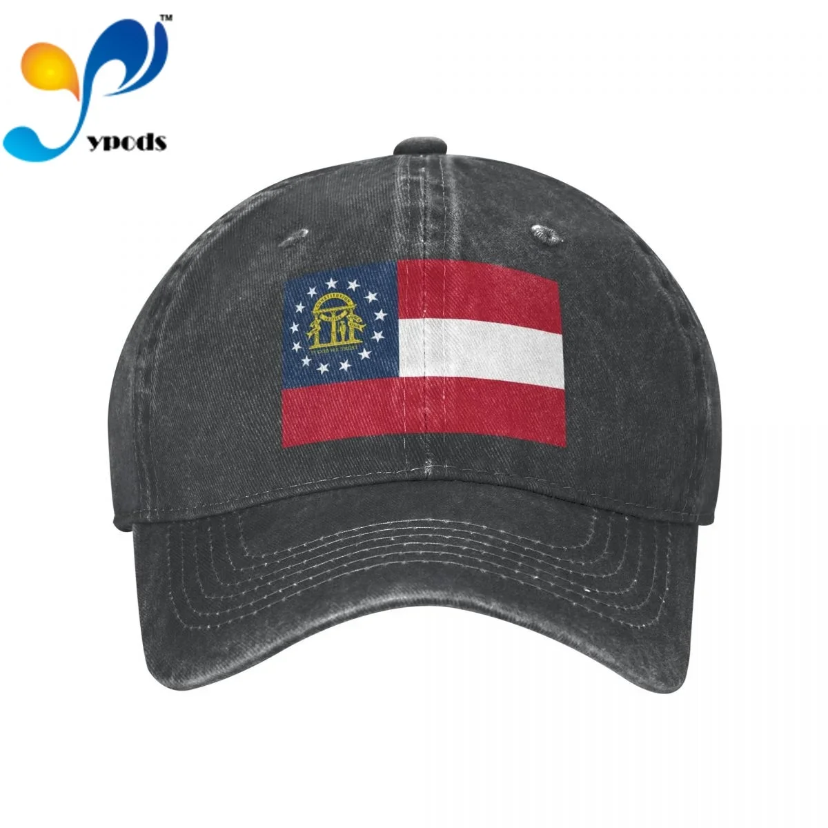 

Flag Of Georgia Denim Baseball cap Snapback Hats Autumn Summer Hat for Men Women Caps Casquette hats