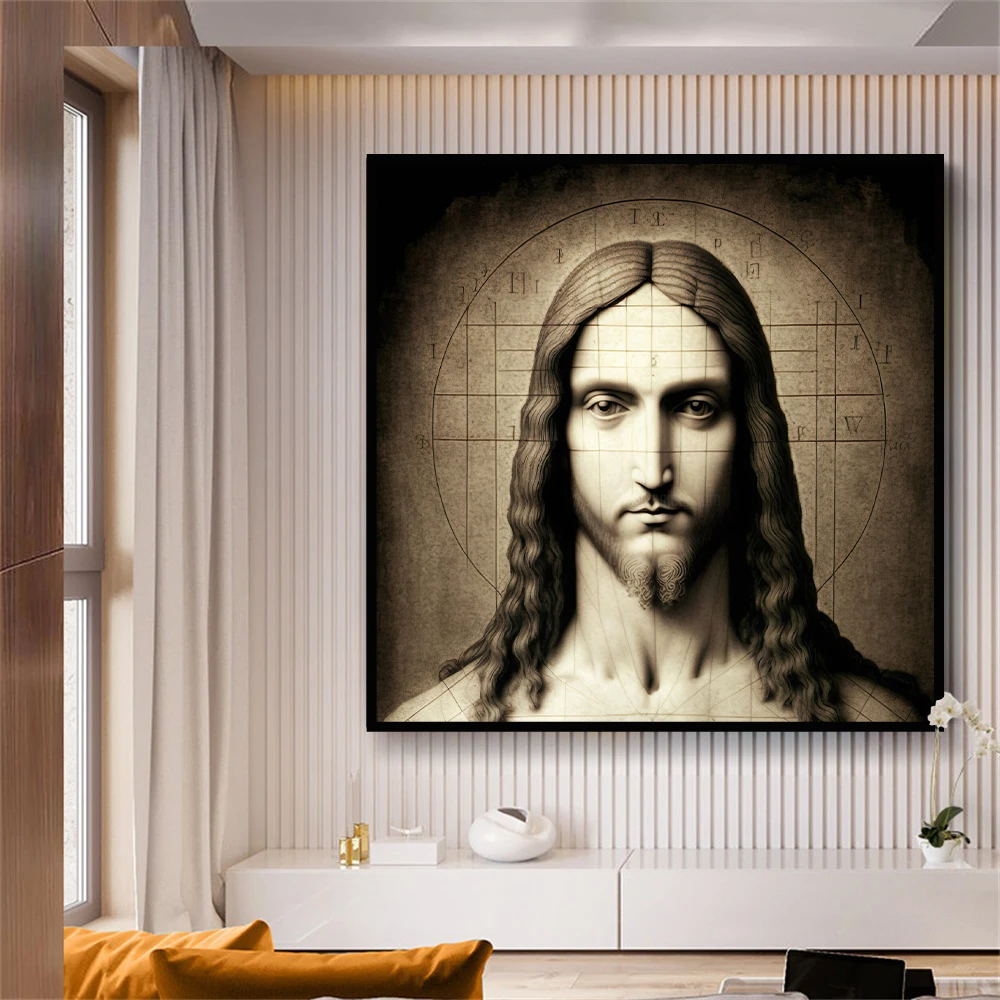 

Vintage Jesus Portrait Christianity Decorative Religious Belief Home Decor Wall Art Canvas Painting Posters Pictures For Room