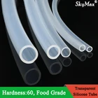 1M5M Transparent Flexible Silicone Tubing ID 0.5 1 2 2.5 3 4 5 6 7 8 mm Food Grade Tube Pipe Temperature Resistance Nontoxic