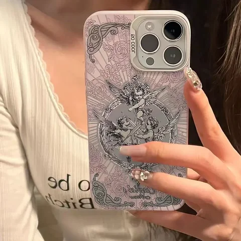 Винтажный чехол для телефона «Купидон» для Xiaomi Redmi Note 14 13 12 10 11 11S 8 9 7 10C 12C 9A A1 A3 12C 13C Силиконовый чехол