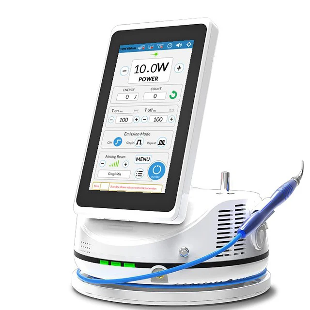 

7 inch touch screen 10w output Medical tooth diode laser system for tooth