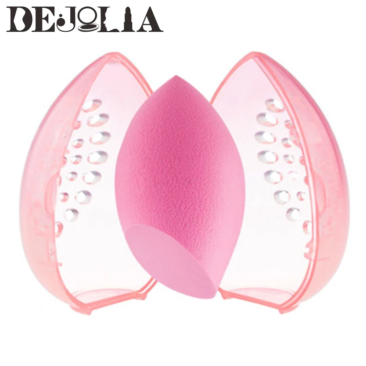 

1PC Cosmetic Powder Drying Holder Stand Storage Case Makeup Blender Puffs Holder Empty Beauty Egg Shaped Box Make Up Tools