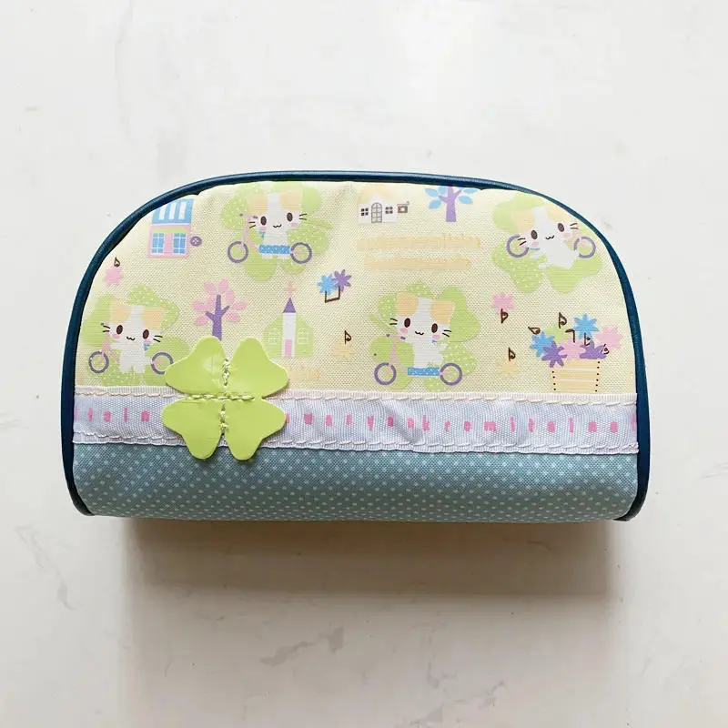 Косметички с милым котом и принтом для девочек Мультфильм Masyumaro Kawaii студенческий