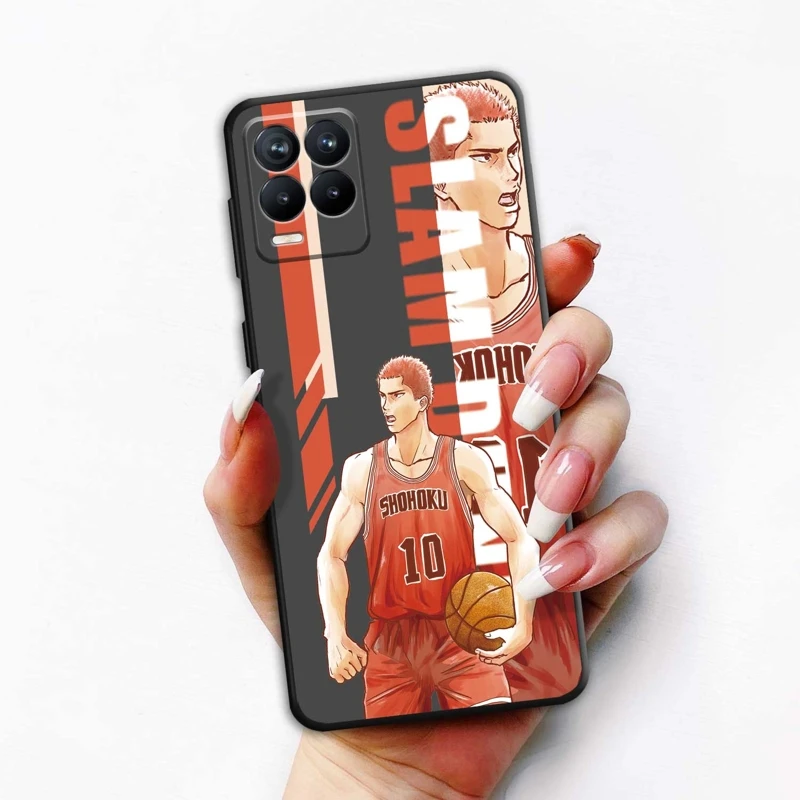 

For Oppo Realme C35 A53s A74 GT Neo 2 3 C21y 8 7 9 Pro A15s 8i A32 Master A16 C21 Slam Dunk School Basketball Cover Case