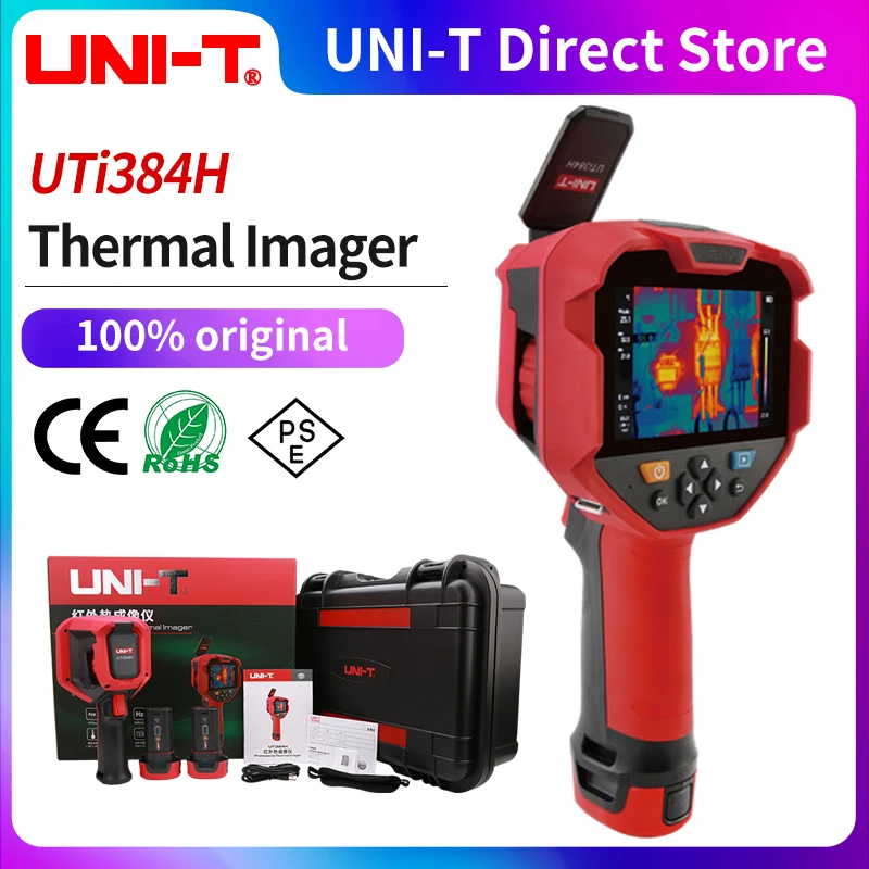 

UNI-T Manual Focus Thermal Imager UTI384H 384X288 Pixels Thermographic Camera Professional Infrared Thermal Camera For Repair