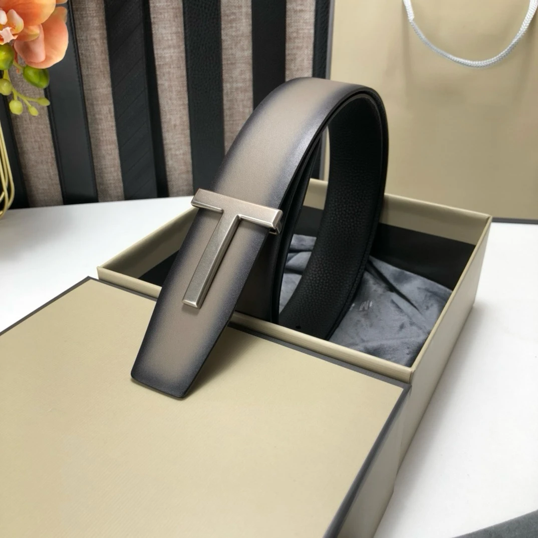 Ремень мужской из натуральной кожи с надписью 3 8 см