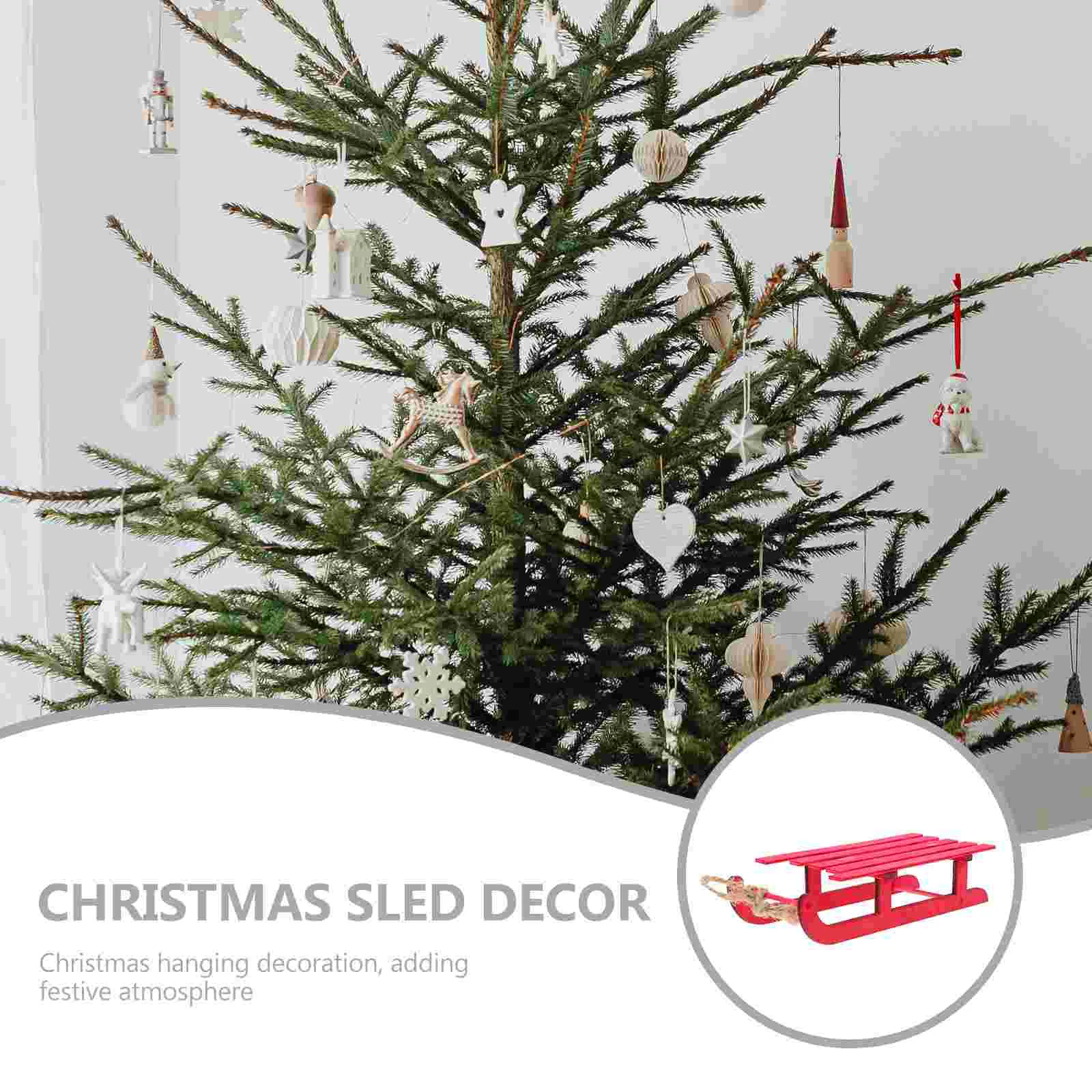 Настольные рождественские сани украшение на открытом воздухе снежные лыжи