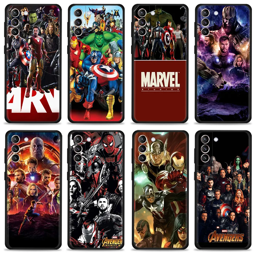 

Phone Coque For Samsung Galaxy S10e S9 S7 S21 Plus S10 S8 S20 FE 2022 S22 Ultra 5G Marvel Mobile Original Cell