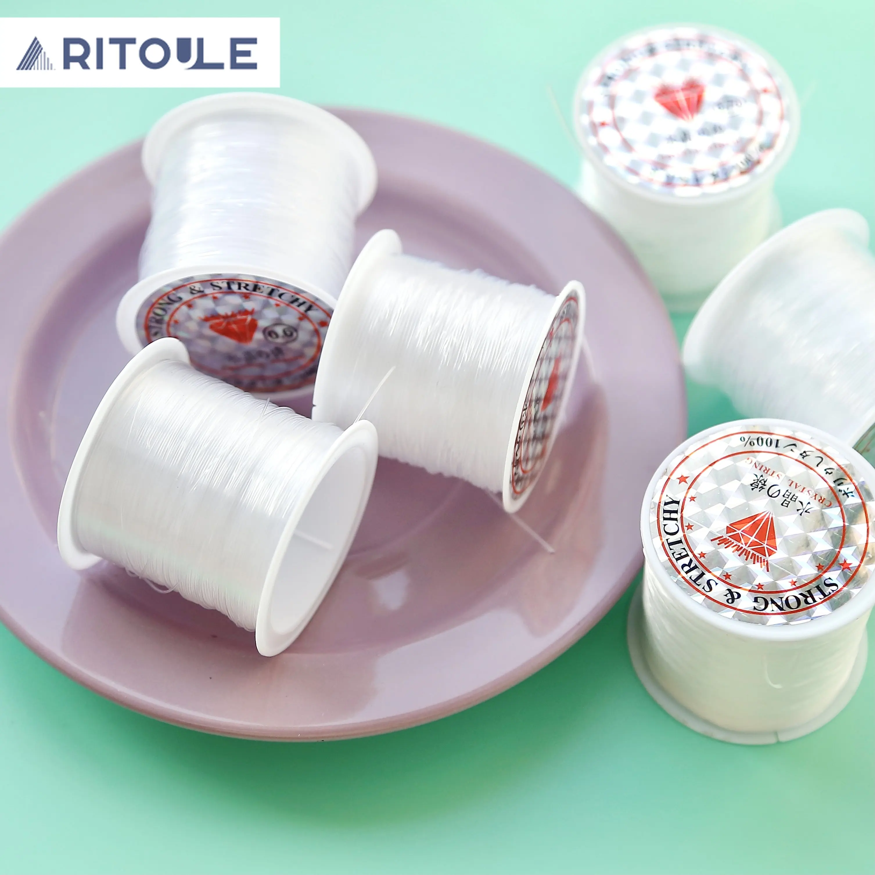 Белая леска эластичная сделай сам ожерелье ручной работы браслет аксессуары