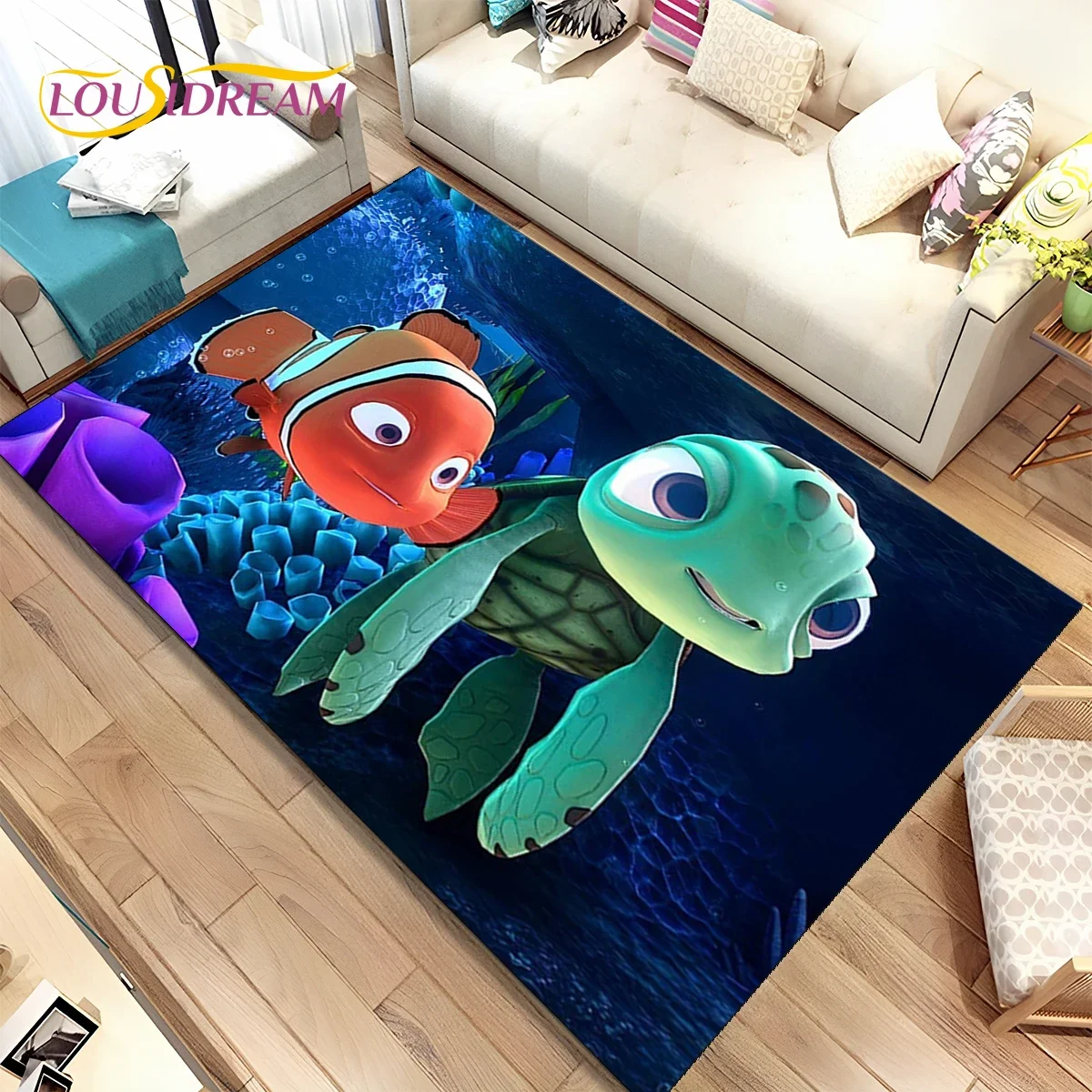 Коврик подводный с мультяшными 3D изображениями Немо ковер для гостиной спальни