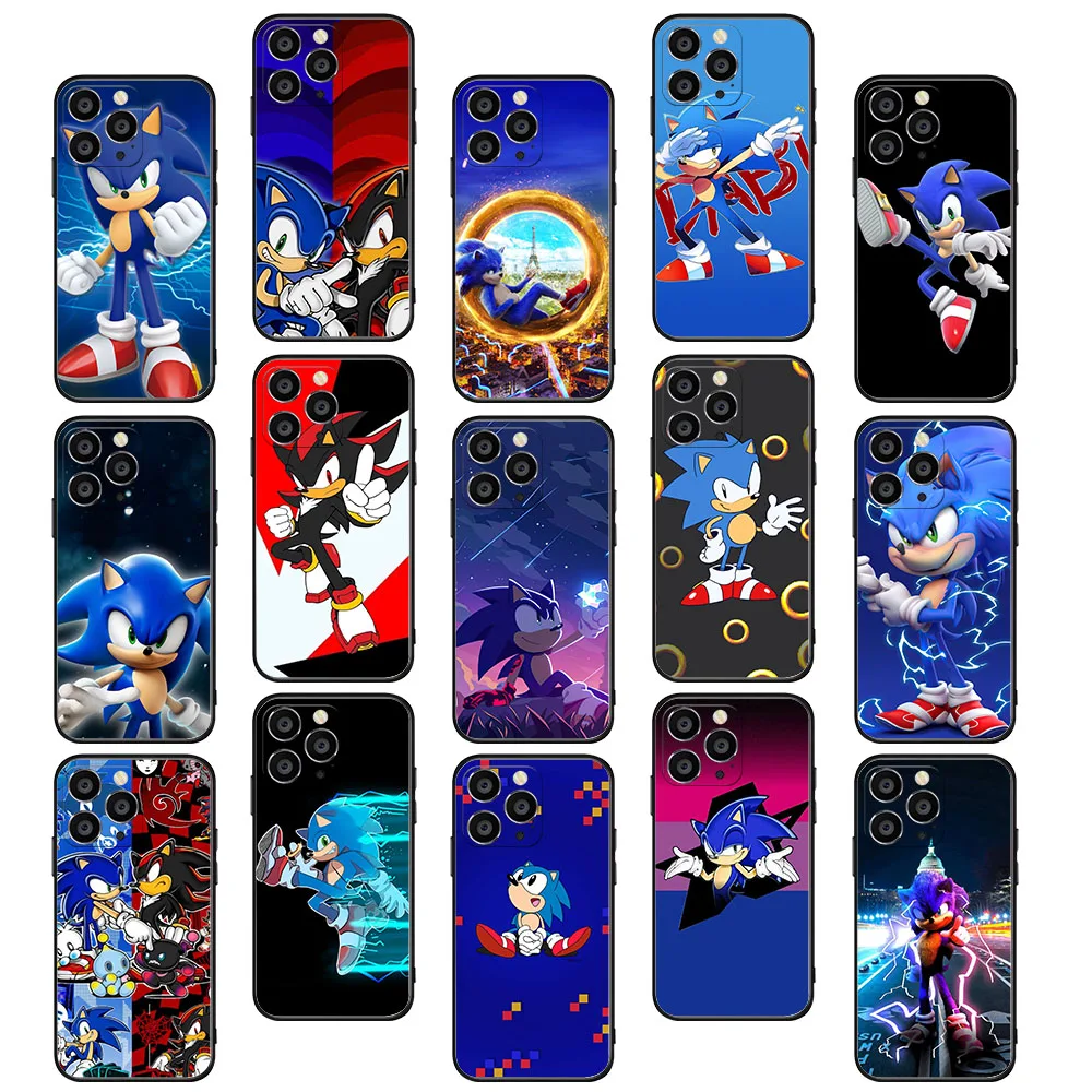 BY-26 симпатичная мультяшная S-Sonic мягкая фотосессия для OPPO A95 A94 A96 A77 A17 A77S A72 F11 A57 A92S