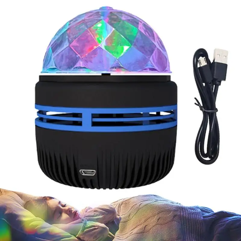 

Disco Ball Light Party Lights Star Projector Lamp 2 In 1 Function With 360-degree Rotation And Rotary Switch For Living Room
