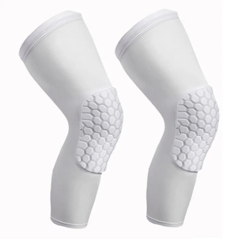 

1Pc Men Women Knee Pad Breathable Sports Football Basketball Knee Pad Honeycomb Leg Brace Support