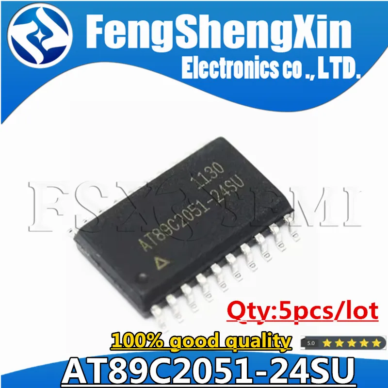 5pcs AT89C2051-24SU AT89C2051 SOP-20 микроконтроллер