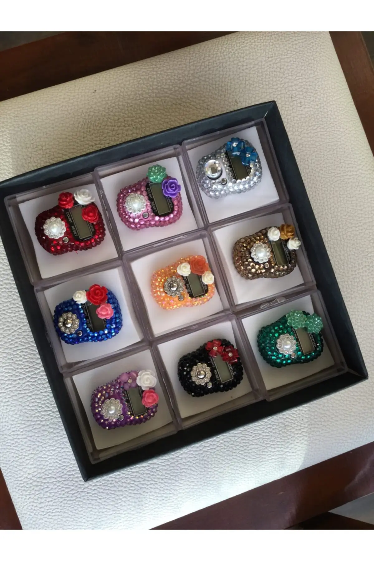 

Cubic zirconia Zikirmatik 9 Different Colors In A Box