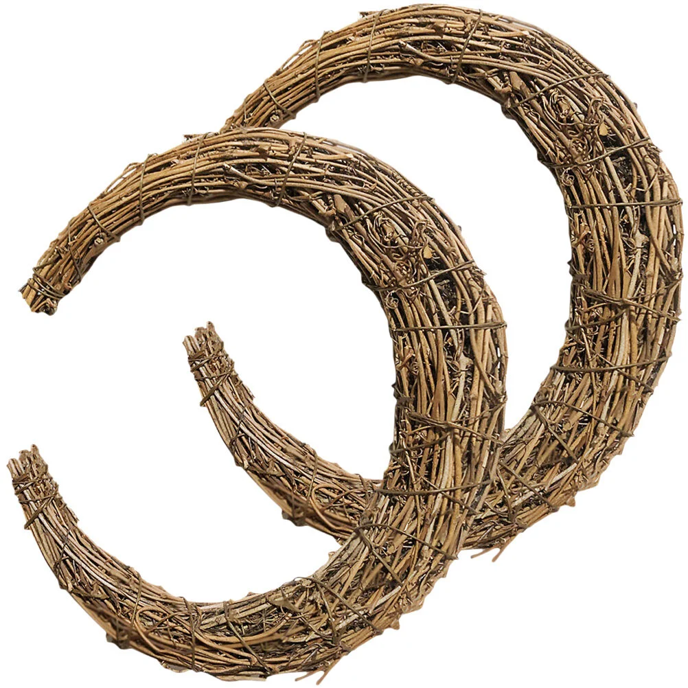 

Hoop DIY Rattan Hoops Wedding Decorations For Craft Christmas Making Rings Wall Hanging