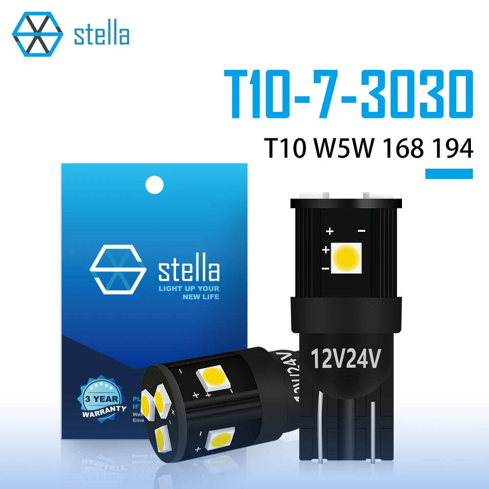 Лампа Stella 2ps светодиодный Canbus T10 W5W 194, белая, ледяная, голубая для раздачи в, дневная лампа для автомобилей/грузовиков... Лампа Stella 2ps светодиодный Canbus T10 W5W 194, белая, ледяная, голубая для раздачи в, дневная лампа для автомобилей/грузовиков...