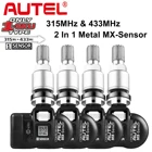 Autel MX Sensor 433MHZ + 315 MHZ 2in1Mx-Sensor TPMS инструмент для ремонта шин автомобильный аксессуар для MaxiTPMS TS501 TS508 Pad программатор