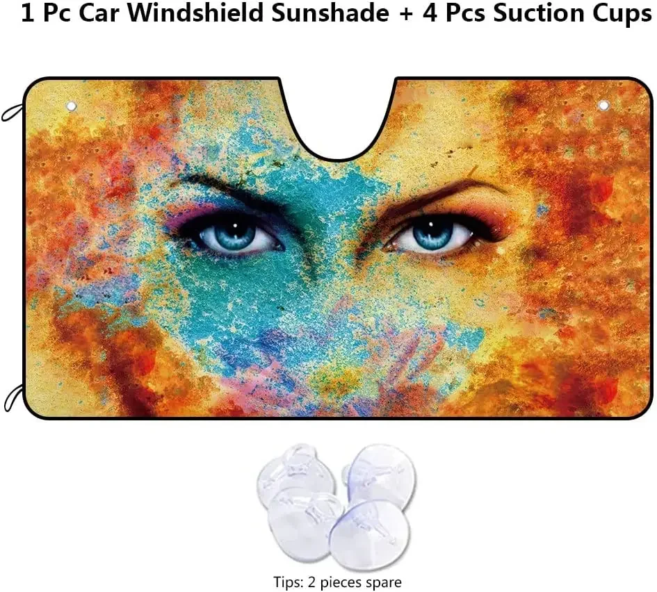 Солнцезащитный козырек для автомобиля от солнца на лобовое стекло защиты