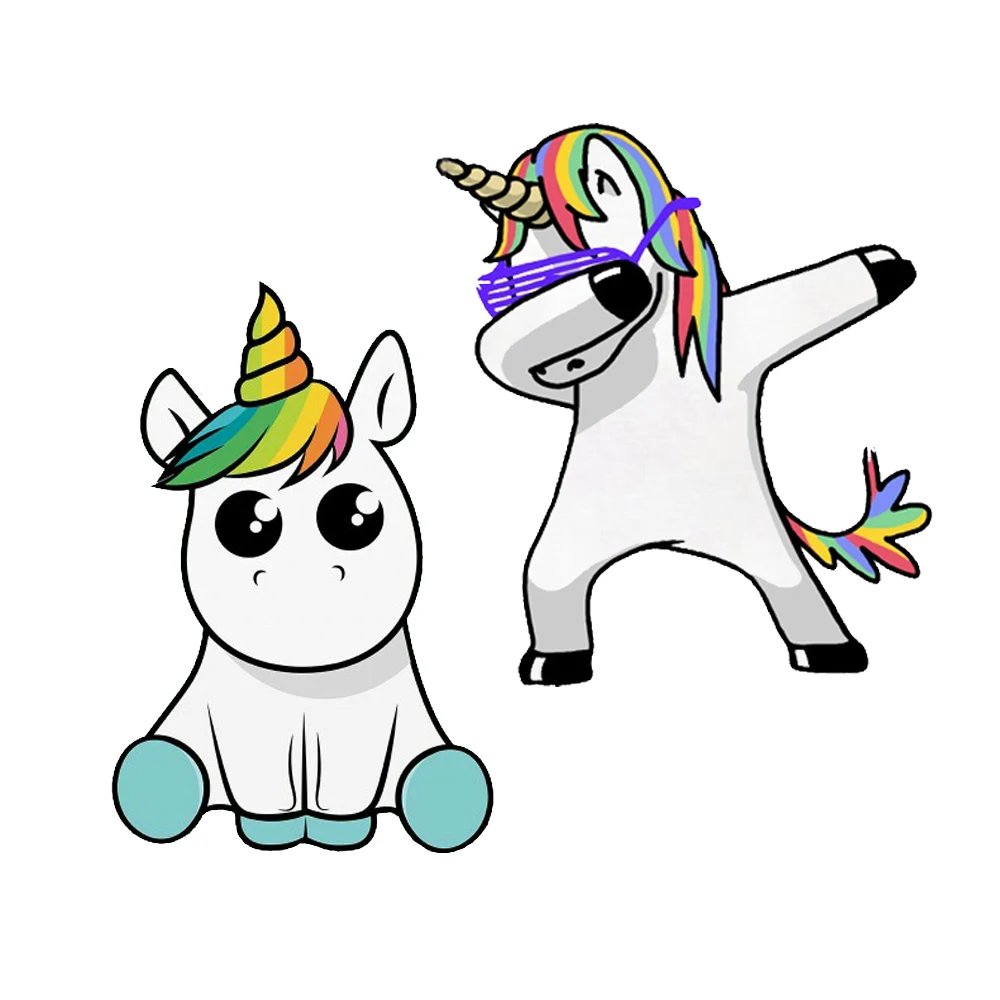 Индивидуальные наклейки на автомобиль, забавные наклейки в виде единорога, украшение для автомобиля, мотоцикла, бампера, заднего окна, корпуса, водонепроницаемые наклейки из ПВХ