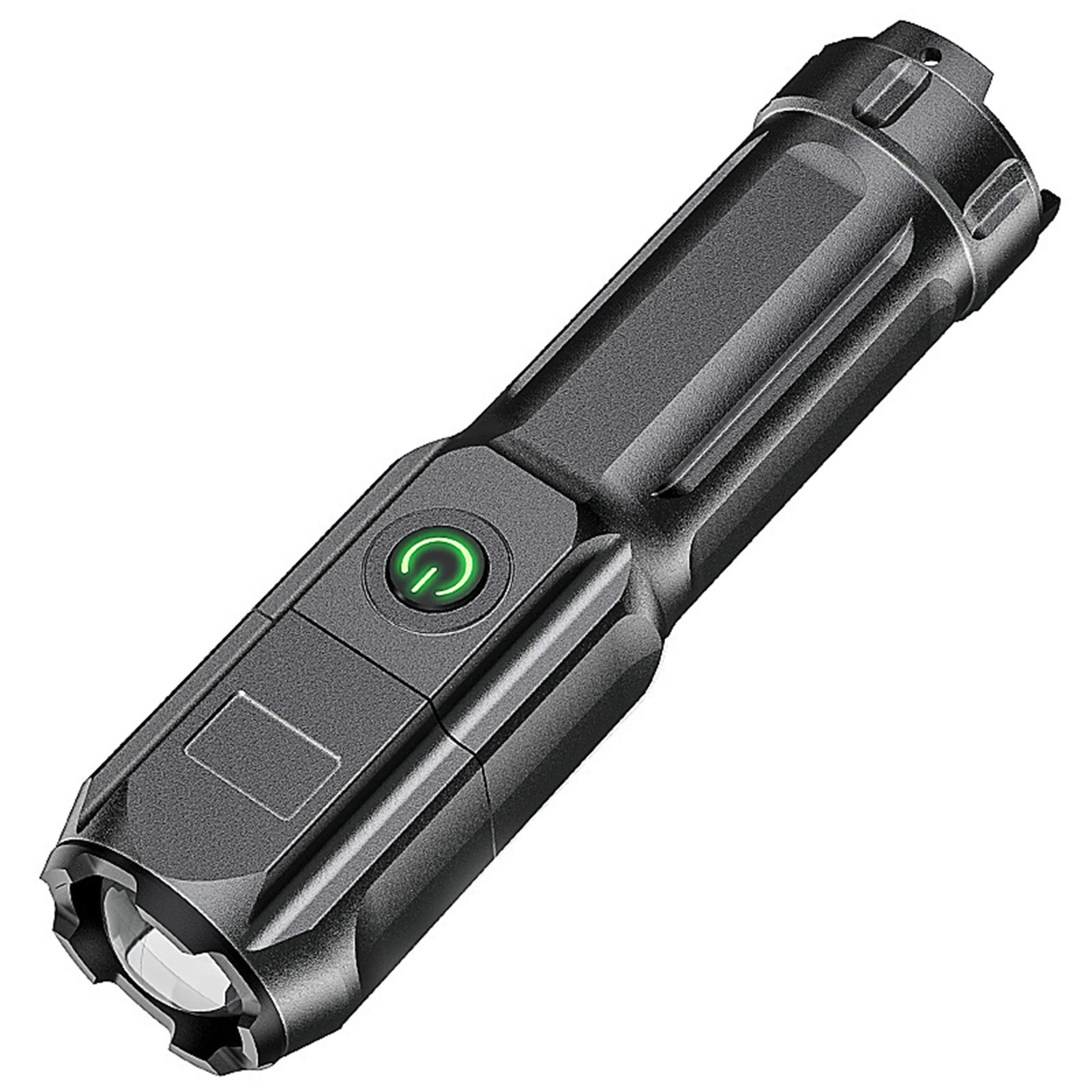 

Фонарик с зарядкой через USB, яркий фонарик, яркий фонарь с увеличением, светильник Тактический уличный фонарик, водонепроницаемый светильни...