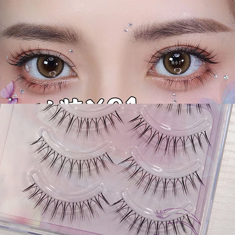 

U-Type False Eyelashes Natural Individual Curl Lashes Cluster Lash Wispy Spikes Fairy Grafted Eyelash Extension Beauty Makeup