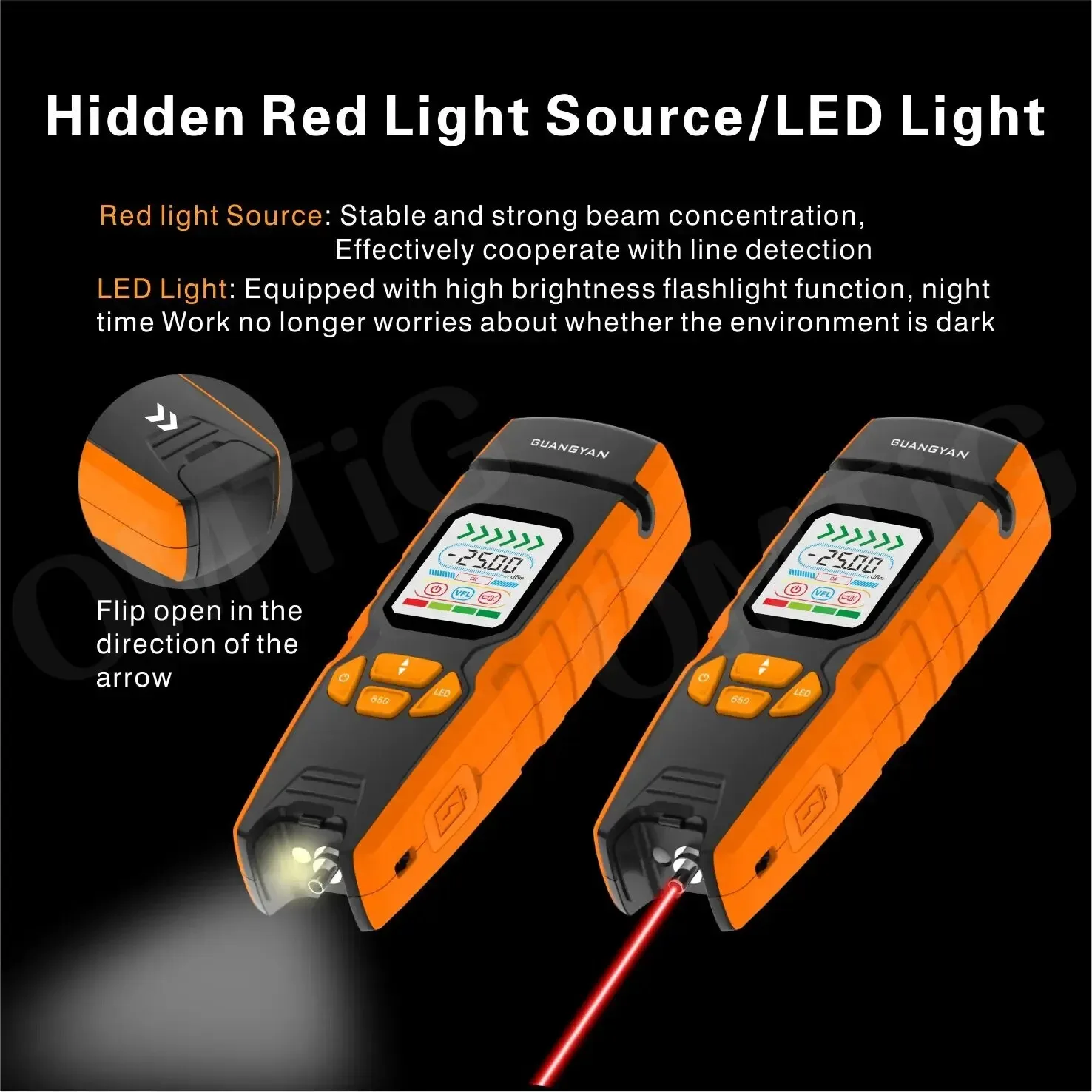 GUANGYAN S2 Одношаговый электрический оптический идентификатор Живой оптоволоконный