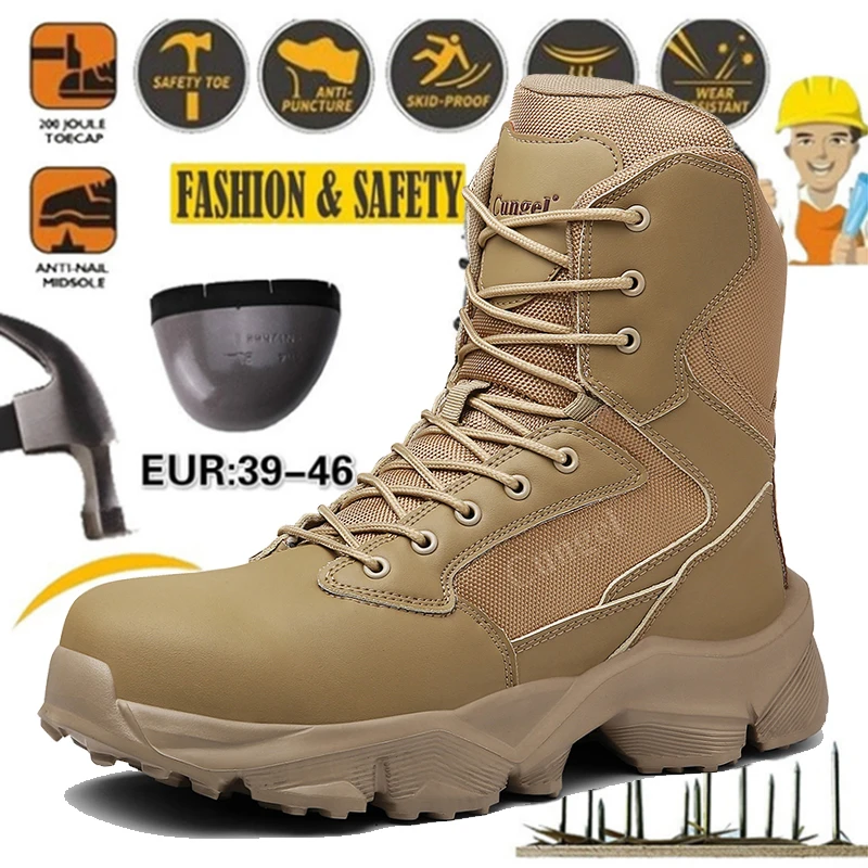 

New Tactical Military Boots Men Boots Special Force Desert Combat Army Boots Outdoor Hiking Boots Ankle Shoes Men's Sneakers