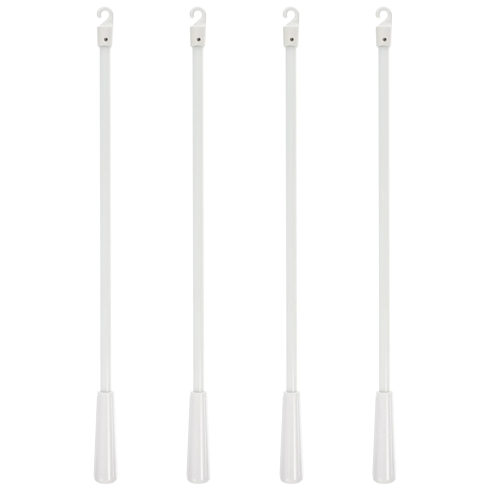 

4pcs Window Blind Opener Fiberglass Rod Blind Wand Replacement With Hook Drapery Rods Vertical Blind Replacement Wands