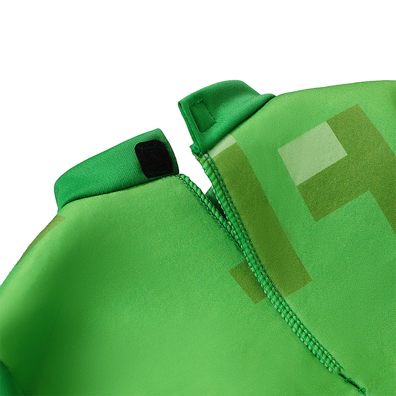 Kids Halloween Game Cosplay Creeper Anime Costumes Steve Role Play 3 Pieces Set Game Clothing