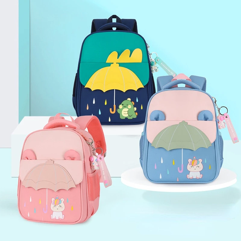 New Kids Fashion Children's Cartoon Lovely Unicorn Dinosaur Kindergarten Lightweight Backpacks for Girls and Boys Large Capacity