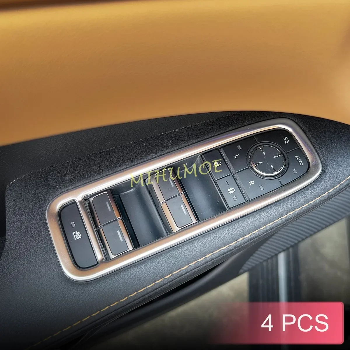 

Для Lexus RX 350 350h 450h + 500h 2023 2024 2025 крышка переключателя внутренней двери, окна, аксессуары, серебристый