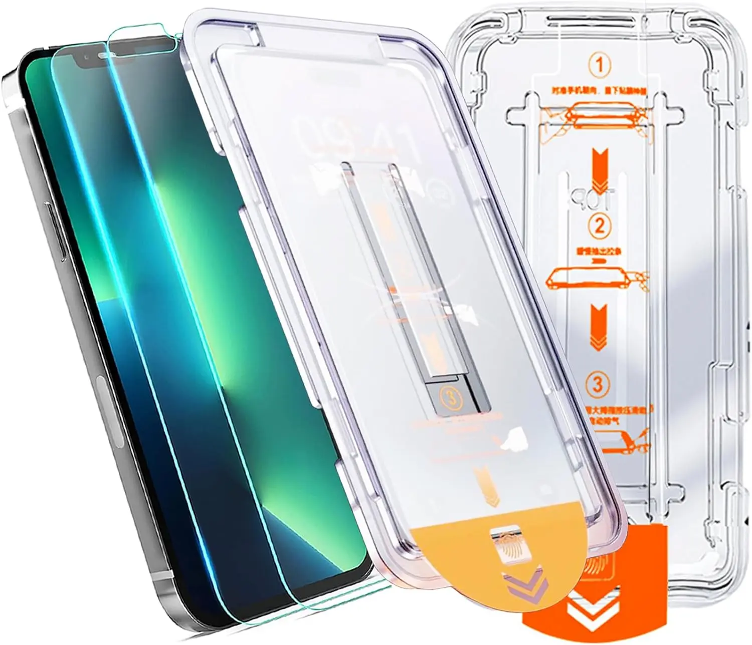 Защитная пленка из закаленного стекла с твердостью 9H для iPhone 15 Pro Max простая в