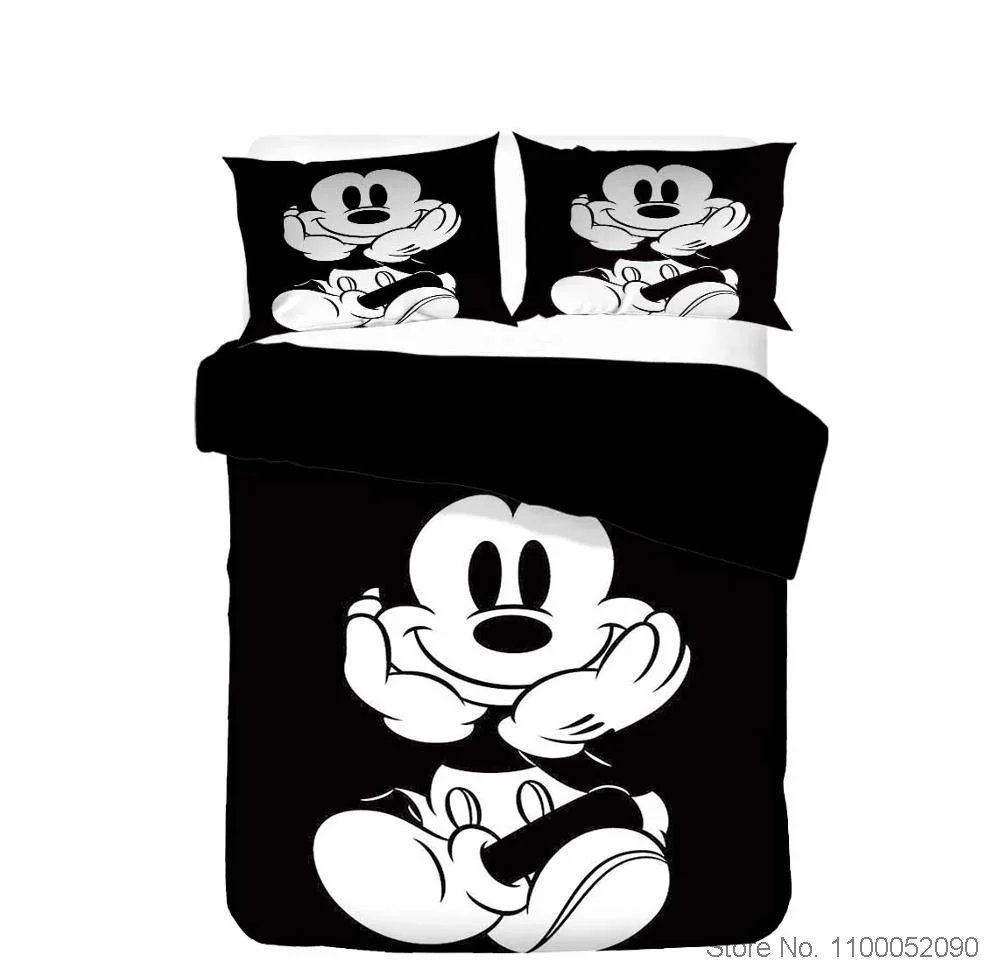 

Bedding Disney Minnie Mickey Mouse Duvet Cover Set Bedclothes 3d Sets For Singel Twin 3pcs Bed Quilt Cover Pillowcase Baby Gift