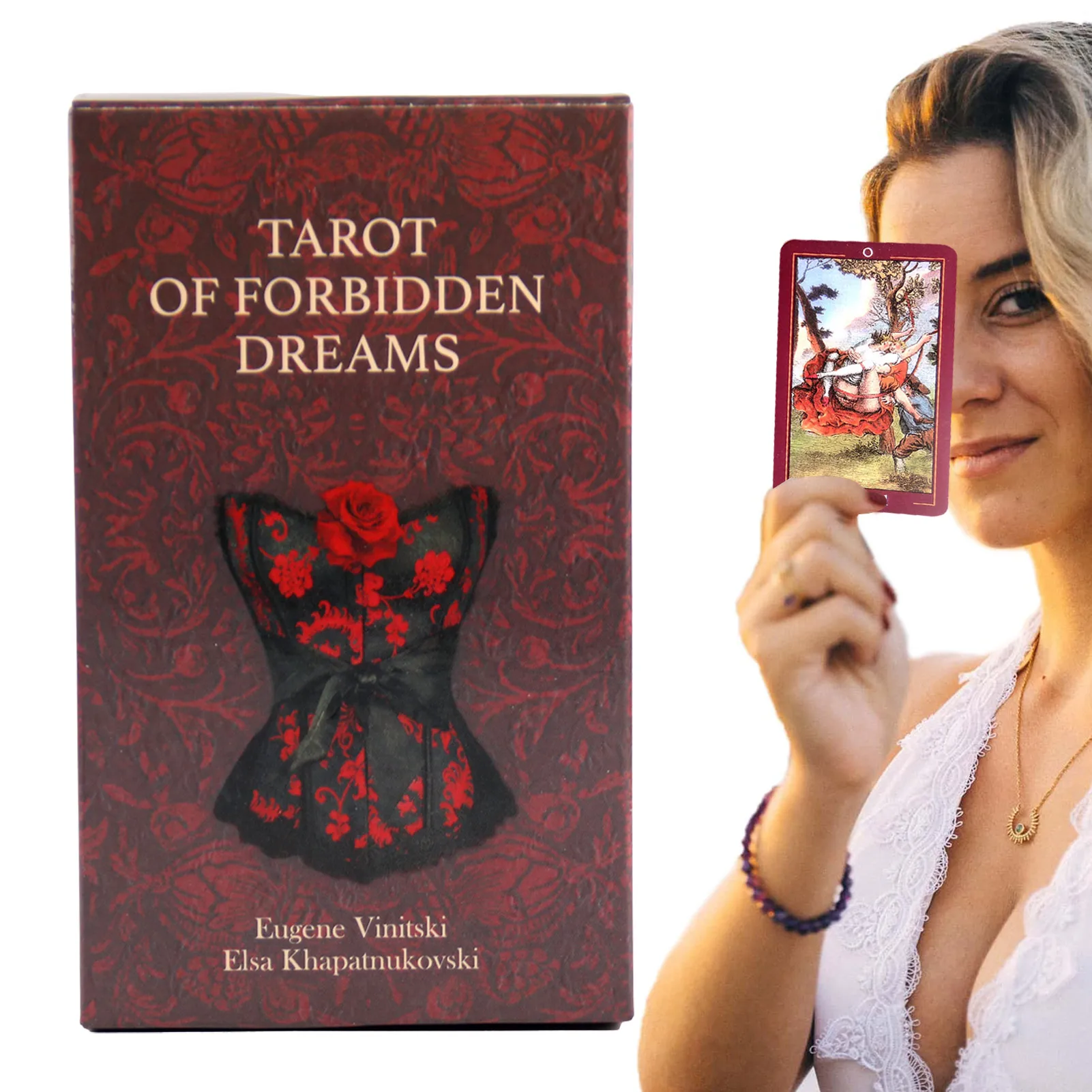 

Tarot of Forbidden Dreams Deck Games English Version PDF Guidebook Magical Fate Divination Oracle Card for Personal Famlily Use